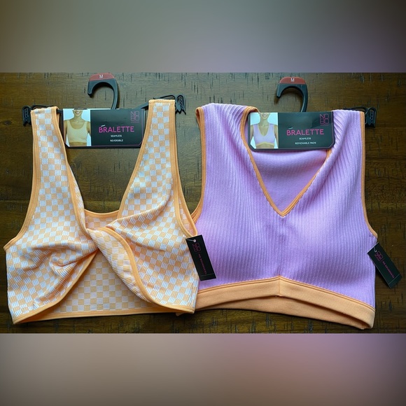No Boundaries Accessories - •NWT•{2} No Boundaries Seamless Bralette Bundle- MEDIUM